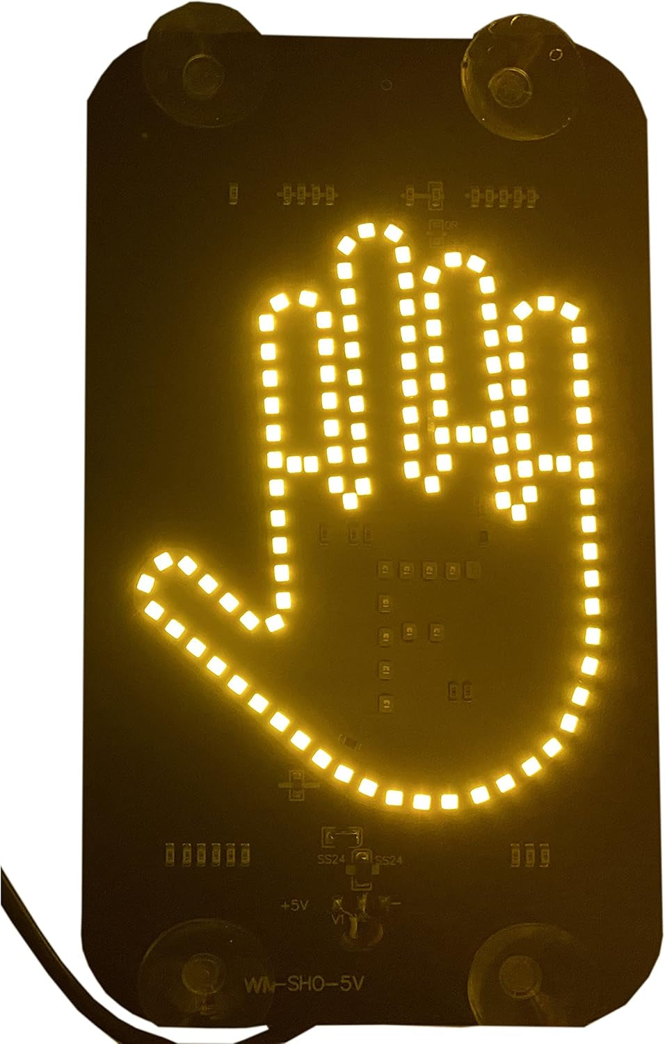 LED Middle Finger Sign for Car, Truck, Thank You Lights, Thumb up down Light, Cool Car Interior Light to Express Yourself, Cool Funny Car Accessories Gadgets